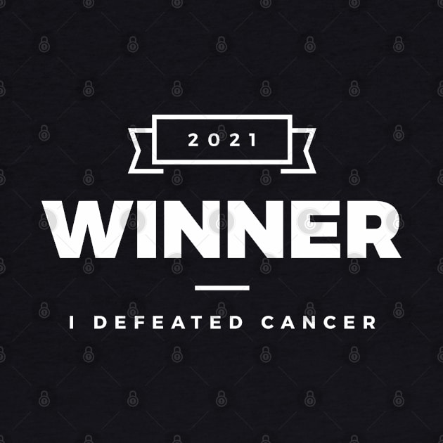 Winner 2021 – I defeated cancer (White design) by Optimix